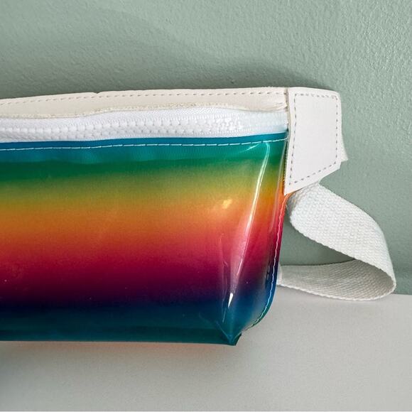 5 Style Transparent Pouch LGBTQ Rainbow Pride Belt Bag Clear Multi Small NWT - Picture 2 of 8
